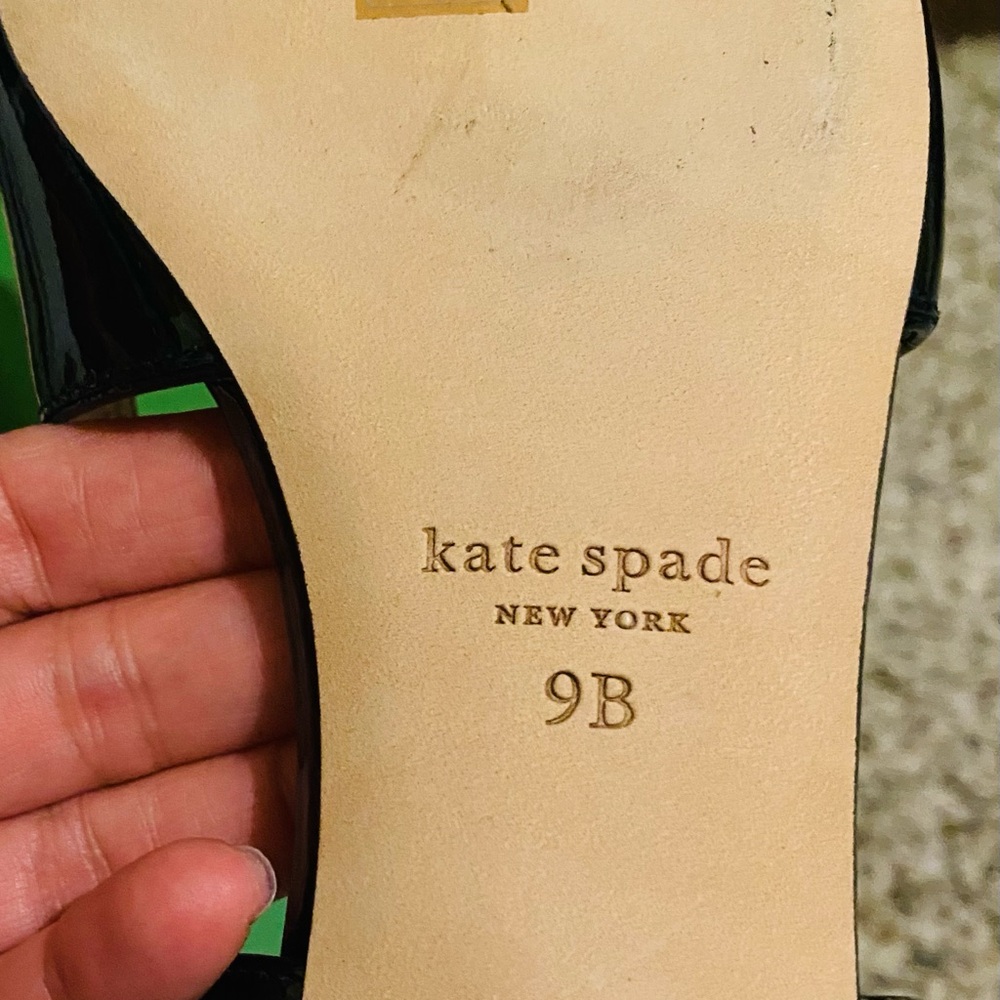Kate Spade Glossy Black Pumps